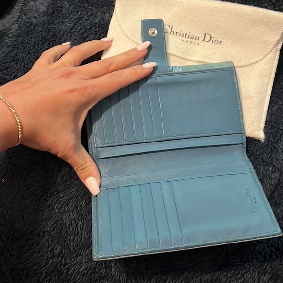 **Like New Authentic Christian Dior** ladies denim wallet with braid detail - Picture 6 of 11